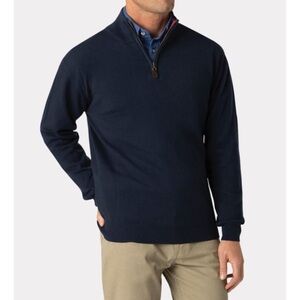 Brooks Brother Navy Quarter Zip Sweater